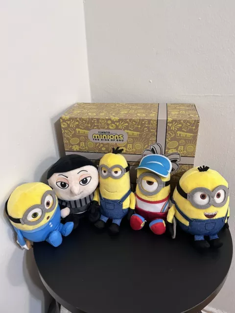 Rise of Gru Minions and Gru Small Plush 5-piece Collector Set