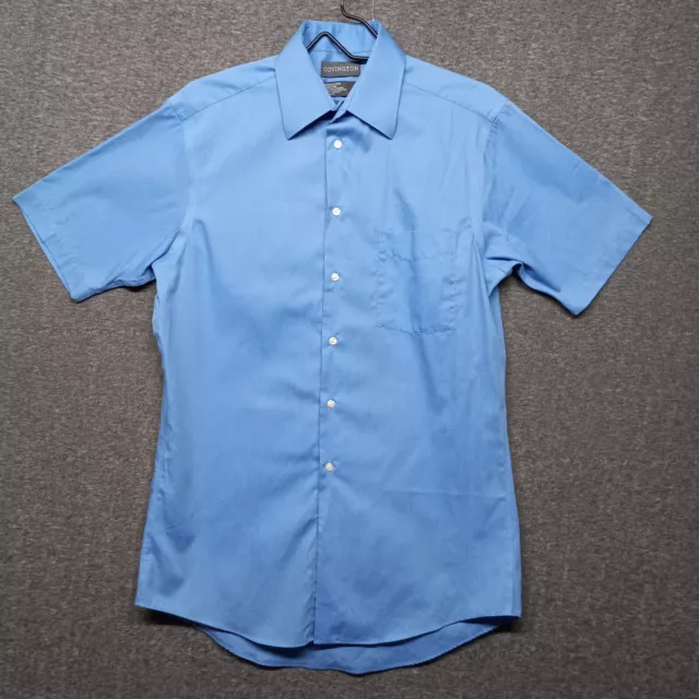 Covington Short sleeve dress shirt - Men's size S - Blue, collared, wrinkle free