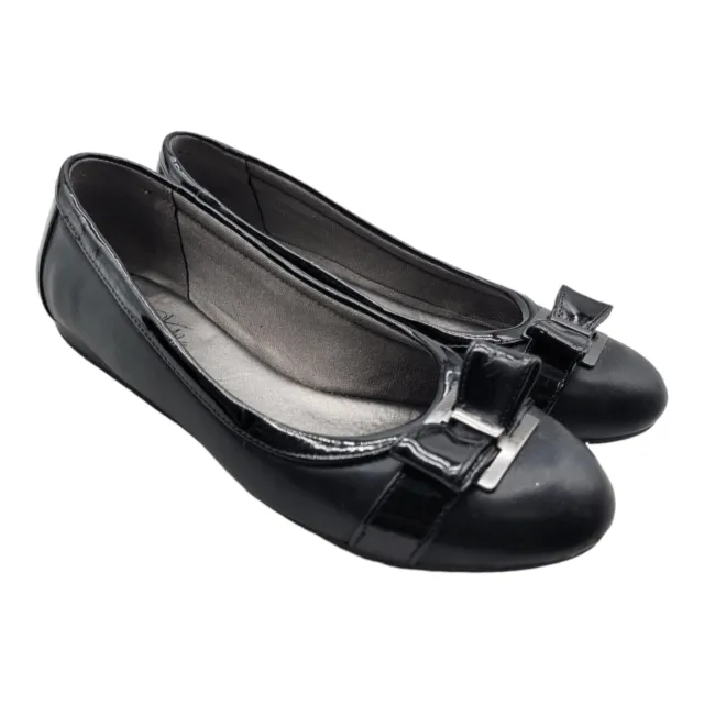 life stride Shoes Womens Size 7.5 nara Ballet Flats Black Comfort Slip On 2