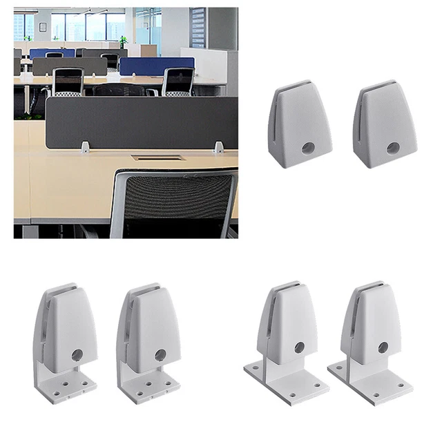 TYPES OFFICE DESK Partition Cubicle Bracket Privacy Screen Plates Clip