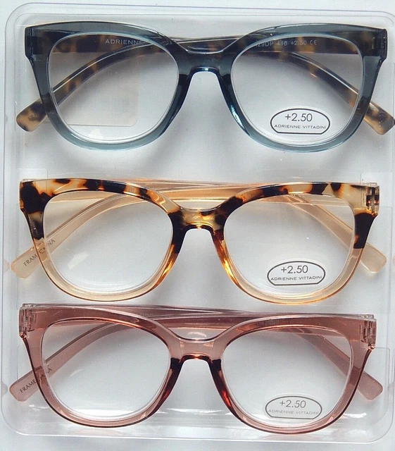 ADRIENNE VITTADINI 3 Pair +2.50 Premium Reading Glasses  display picture 3