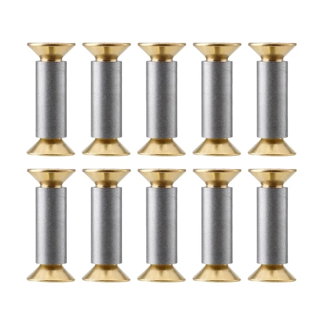 10 Vis Chicago En Acier Avec Trou - 10mm De Diamètre, Entraxe 3mm - Ivan