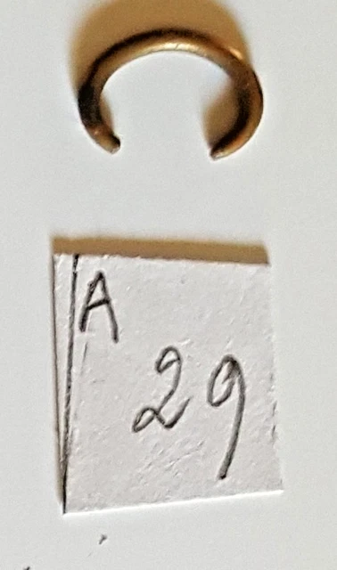 Bélière ouvrante 11 mm, double sécurité avec anneau, Or jaune 18k. Réf. 07243