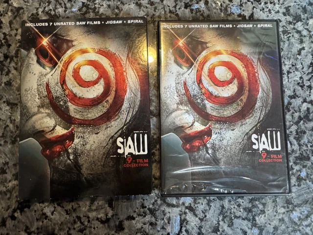 SAW 9-FILM COLLECTION DVD Set Unrated Jigsaw Spiral Horror