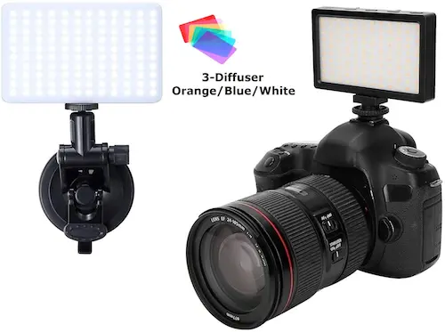 Rechargeable Compact LED Light Kit For CANON EOS REBEL  SONY ALPHA NIKON PENTAX