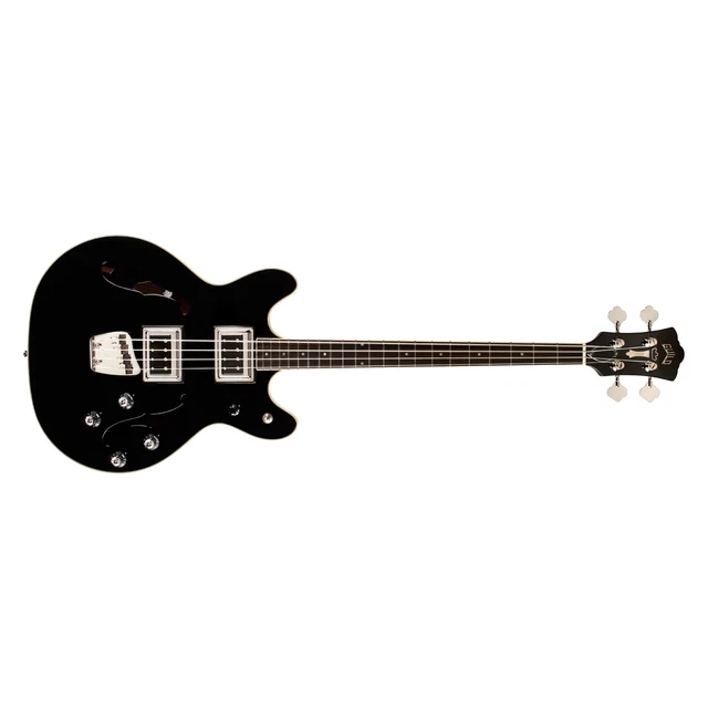GUILD STARFIRE BASS II SemiHollow Bass, Rosewood Fretboard, Black