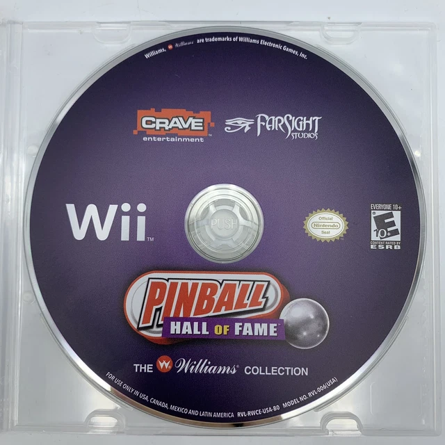 PINBALL HALL OF Fame The Williams Collection (Nintendo Wii, 2008