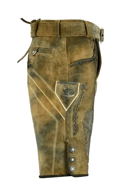 Pantaloncini in pelle Oktoberfest Beerfest pantaloni in pelle SINTETICI sospesi abbinati 3