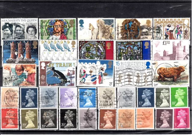 Lot Stamps Briefmarken Großbritannien Great Britain UK o (1202)