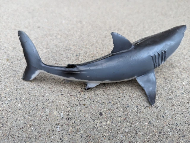 1991 SAFARI LTD GREAT WHITE SHARK MONTEREY BAY AQUARIUM TOY FIGURE Figurine 3