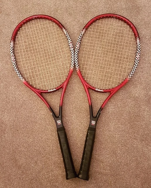 Wilson Pws Tennis Racket 2 X WILSON Hammer 8.2 Flat Beam PWS Tennis Rackets & Bag £75.00 ...