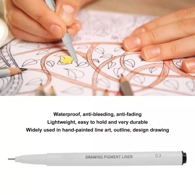 Sipa Colored Hook Line Pen 0.38mm 10 Colors Fineliner Hook Line  Multifunction Pen For Art Sketch Anime Painting Liner SR153