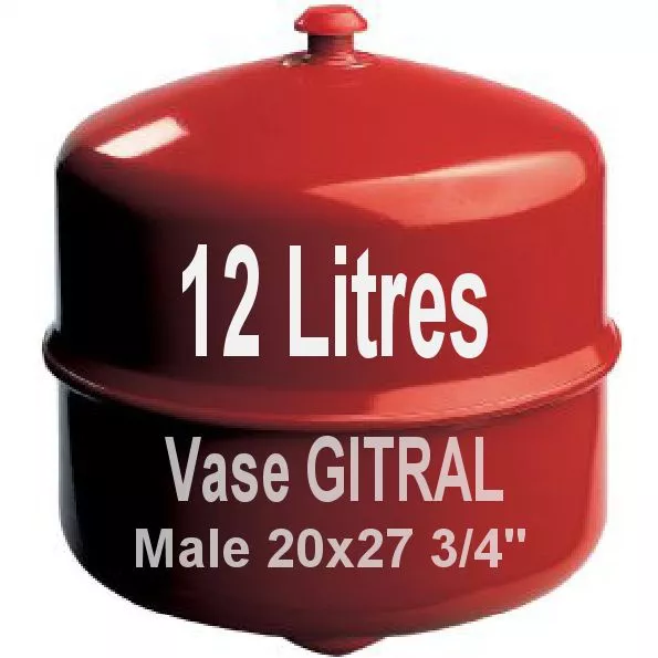 Vase d'expansion GITRAL 12 Litres suspendu MB12 protection circuit de chauffage