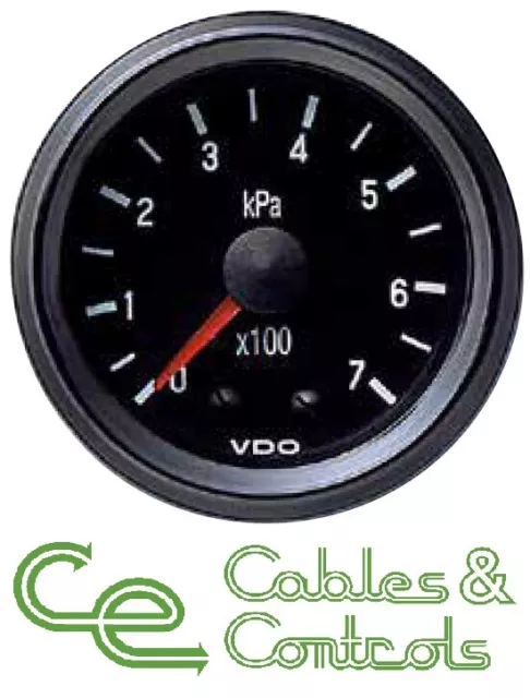 VDO Cockpit Vision Mechanical Pressure Gauge  0 - 700 KPA 52MM