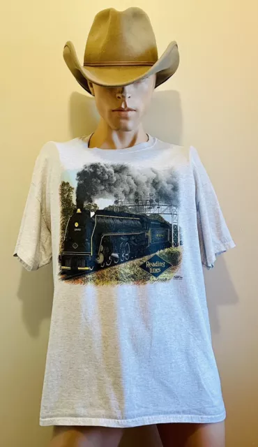 Reading Lines Railroad T Shirt Size Extra Large Souvenir Collectible