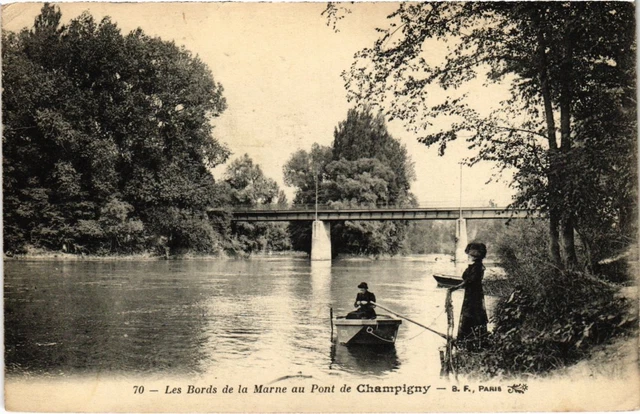 CPA Champigny Les Bords de la Marne au Pont FRANCE (1338207)