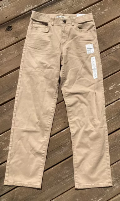 NWT Sonoma Goods For Life Flexwear Comfort Waist Pants Boys Sz 16 Beige Twill
