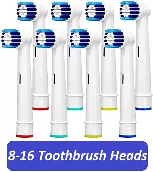 Toothbrush Heads Comptatible Precision Electric Replacement Pack of 8 - 16