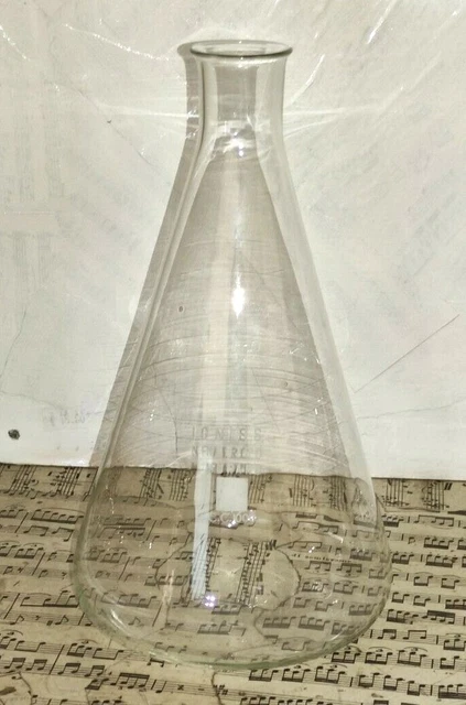vetreria da laboratorio vintage beuta vetro capacità 1 litro Ignis Neutro Milano