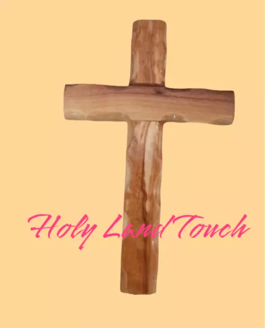 16 cm /6.2in Cross Olive Wood Wall Hand Made Jerusalem Christian Bless Art Piece