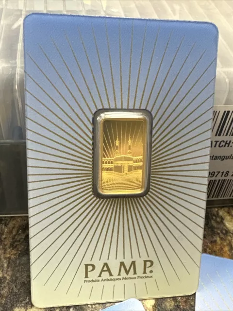 PAMP SUISSE FAITH Mecca 5 Gram Gold Bar in Assay - 5g Gold Bar £473.24 ...