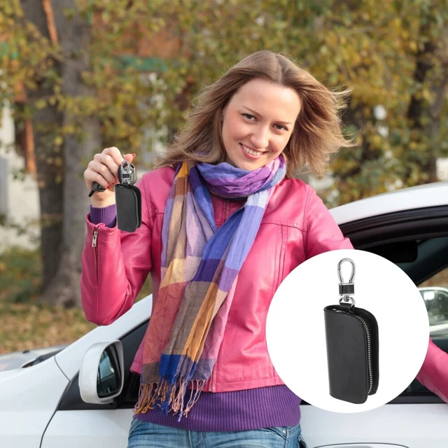 Holibanna Astuccio Portachiavi In Pelle Per Auto Cerniera