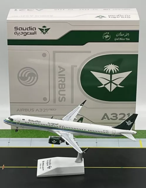 JC Wings XX20436 Saudi Arabian Airlines A321neo HZ-ASAC Diecast 1/200 AV Model