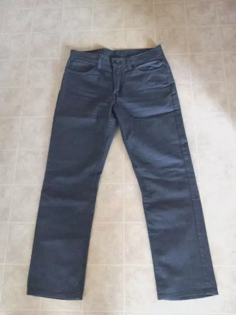 Levis 514 Mens Jeans 34x32 Slim Fit Straight Leg Denim Cotton Distressed Gray