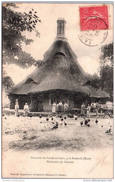 27 CONDE SUR ITON - Le domaine, habitation du fermier