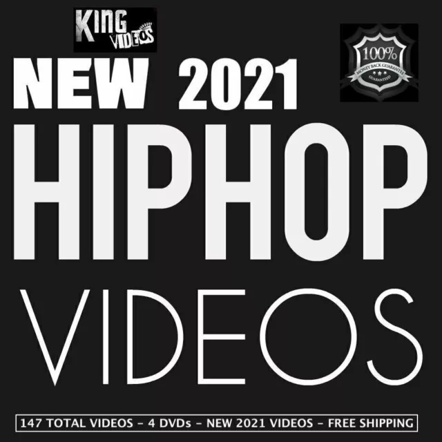 2021 Hip Hop Rap & RnB 147 Music Videos 4DVDs Volumes 117.118.119.120 HD Quality