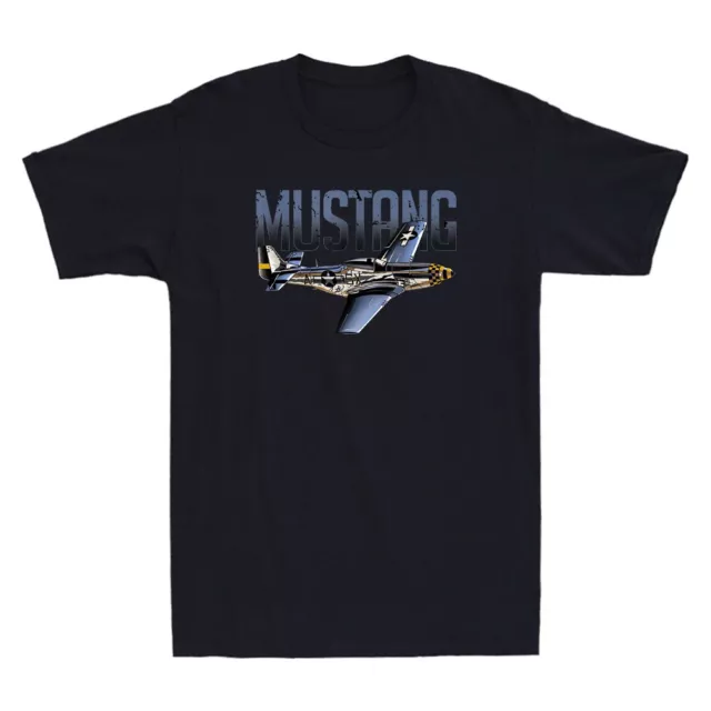 American Classics P51 Mustang World War II Military Airplane Retro Men's T-Shirt