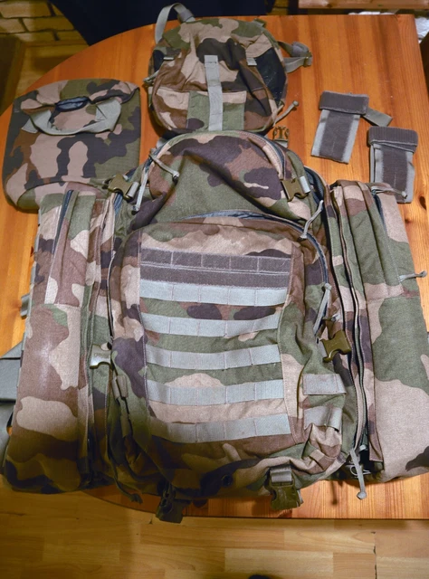 French army alpine backpack top