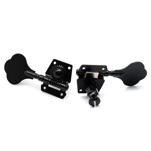 4R1L BLACK OPEN Gear Bass 4String Tuners Tuning Pegs Keys Machine