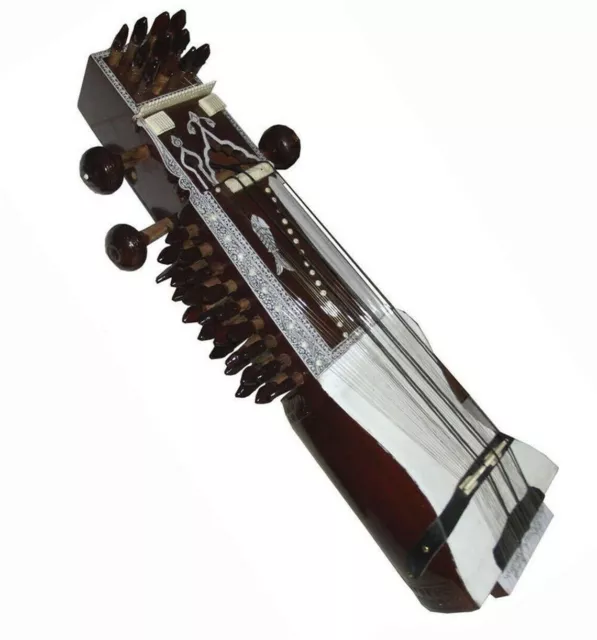 Sarangi - Bel instrument de musique à cordes indien traditionnel sculpté à...