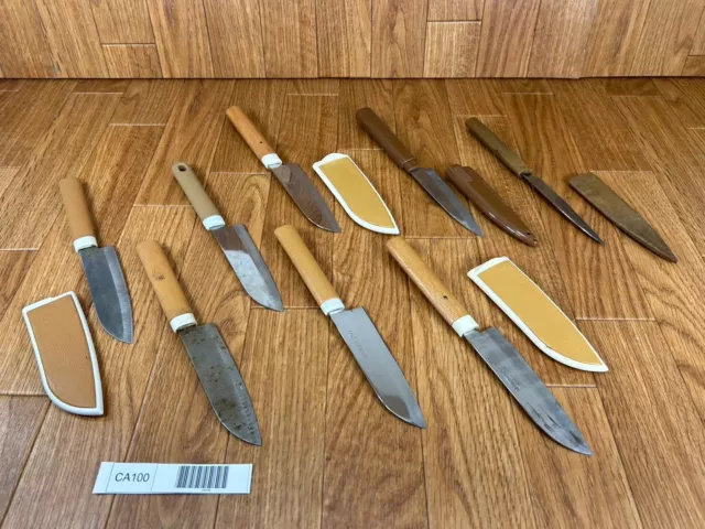 Damaged Lot of Japanese Chef's Kitchen Knives Petty set from Japan CA100