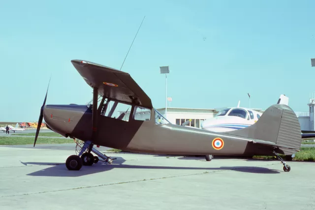 Original Aircraft Slide - Cessna O-1 24732 Armee Se Terre 1975.