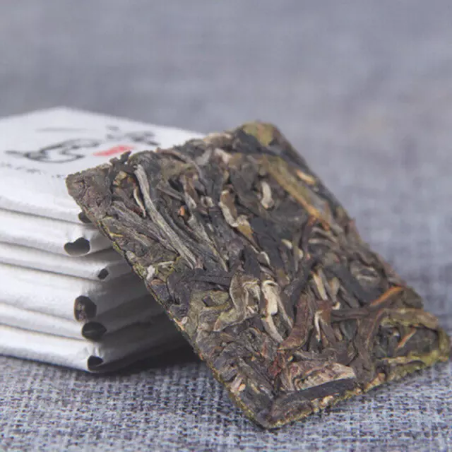 500g  Spring Ancient Tree Green Tea Small Icelandic Square Brick Pu-erh Cha Tea
