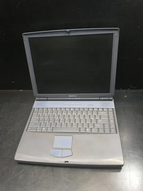 Vintage Sony Vaio PCG-9241 Laptop *PARTS/REPAIR ONLY* no power cord, UNTESTED