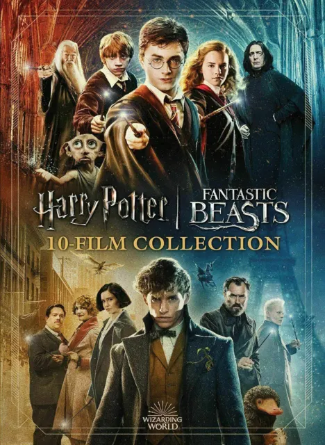 Wizarding World Harry Potter Fantastic Beasts 10 Movie Collection [DVD] NEW