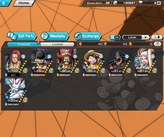 ONE PIECE BOUNTY Rush Account 7 Ex 500.00 PicClick
