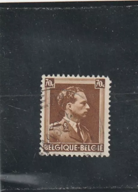 L6055 BELGIQUE  Timbre Y&T N° 427 de 1936-46 " Leopold III " Oblitéré