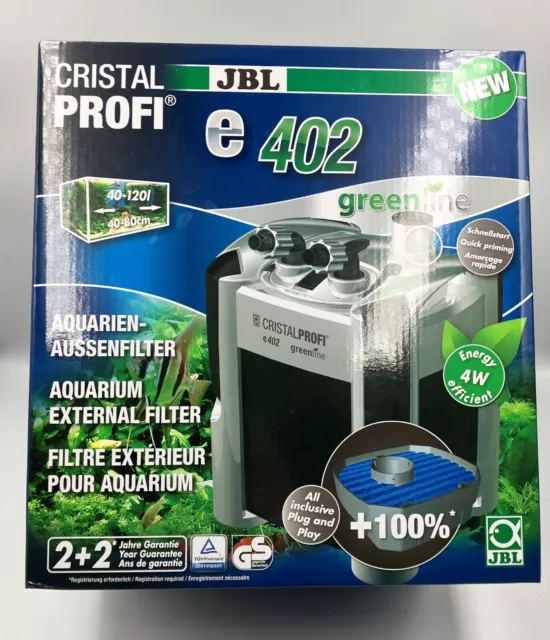 JBL CristalProfi e402 Greenline Aquarium Fish Tank External Canister Filter