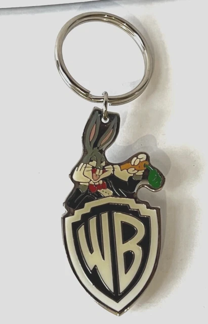 1993 Warner Brothers Bugs Bunny metal keyring 57x26 mm