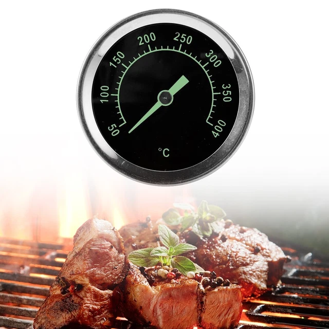 Thermomètre de barbecue analogique avec construction en acier inoxydable lectur