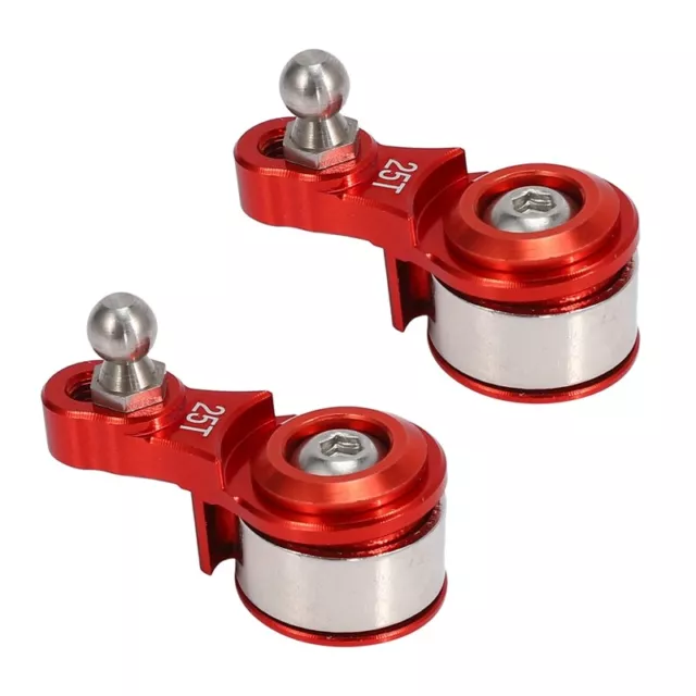 2X Einstellbarer Dämpfungs Servoarm Aus 25T Aluminium Legierung für 1/10 RC2687