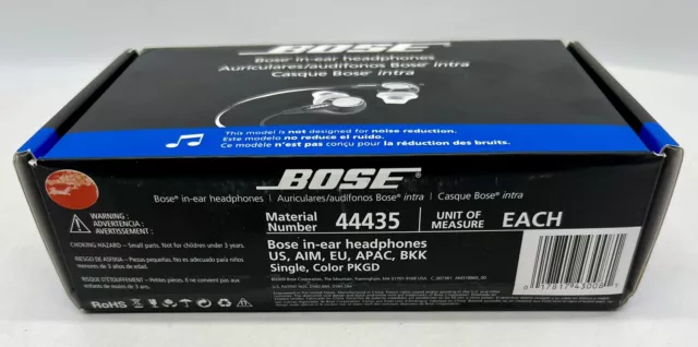 New/ Sealed BOSE In-Ear Wired Headphones Model BW-1 Black, 044435 *Fast Shipping 2