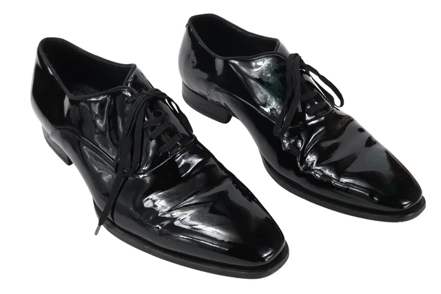 Chaussures Hugo Boss Homme Derbies En Cuir Vernis Noir - Pointure 41/42, Occasion Très Bon état