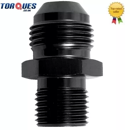 AN -4 (AN4  4AN ) to M10x1.5 Metric Adapter Black