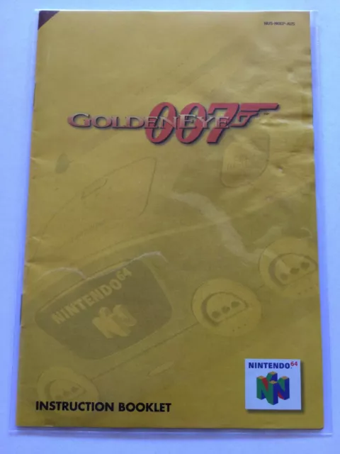 N64 Golden Eye 007 Nintendo 64 Box Manual Shooter Game Japan JP