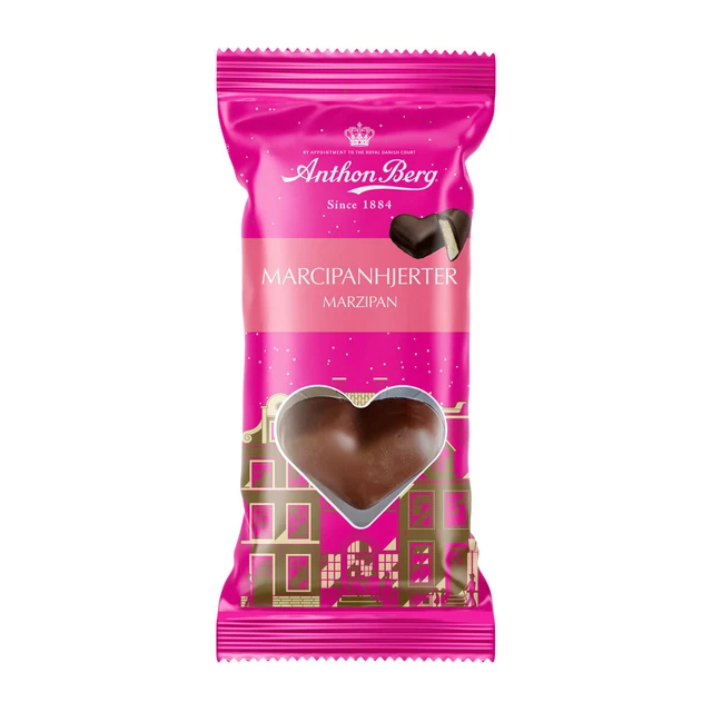 Anthon Mountain Marzipan Hearts Filled Schkolade with Marzipan 84g
